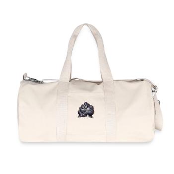 Couple de gorilles 6 - Sac de sport en toile recyclée Stanley/Stella - blanc naturel - Devant