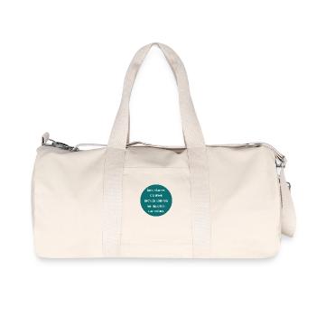 Live with a smile - Recycled Canvas Sports Bag by Stanley/Stella - natural - Front