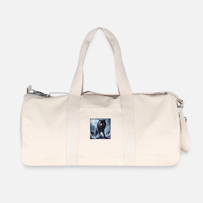 URSPRÜNGLICHER WÖLF - Recycelte Canvas-Sporttasche von Stanley/Stella - Naturweiß