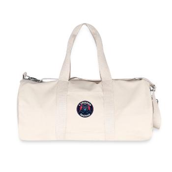 Gorilla i choose techno - Recycelte Canvas-Sporttasche von Stanley/Stella - Naturweiß - Vorne