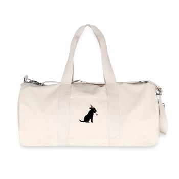 chien anniversaire réveillon nouvel an chapeau de fête célébrer crapaud - Sac de sport en toile recyclée Stanley/Stella - blanc naturel - Devant