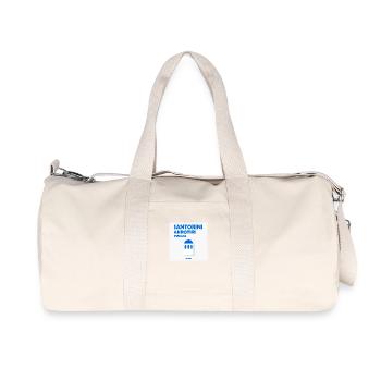 Santorin, Grèce - Sac de sport en toile recyclée Stanley/Stella - blanc naturel - Devant