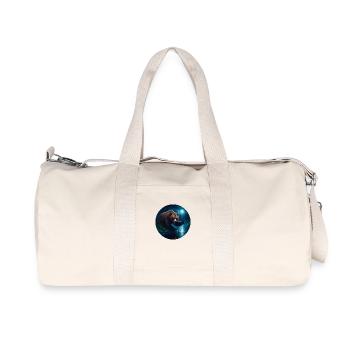L’ours attrape du poisson au clair de lune - Sac de sport en toile recyclée Stanley/Stella - blanc naturel - Devant
