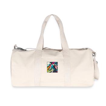 Homme sportif - Sac de sport en toile recyclée Stanley/Stella - blanc naturel - Devant