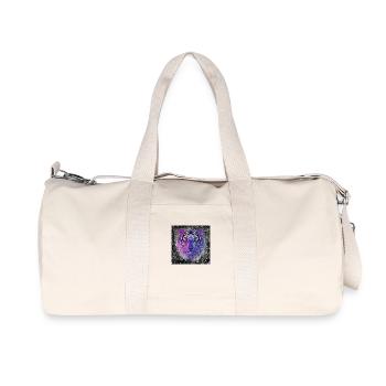 Tiger "Wild Spirit" - Recycelte Canvas-Sporttasche von Stanley/Stella - Naturweiß - Vorne