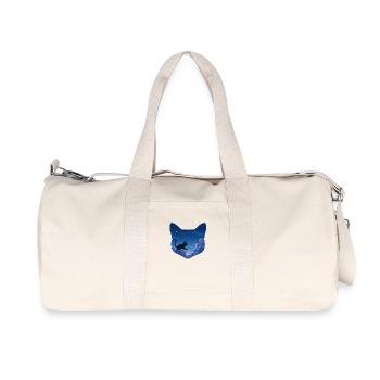 Katze jagt Mäuse in den Wolken - Recycelte Canvas-Sporttasche von Stanley/Stella - Naturweiß - Vorne