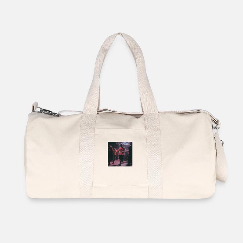 Techno dude - Recycelte Canvas-Sporttasche von Stanley/Stella - Naturweiß