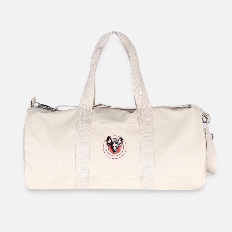 Baphomet Sorcery - Recycelte Canvas-Sporttasche von Stanley/Stella - Naturweiß