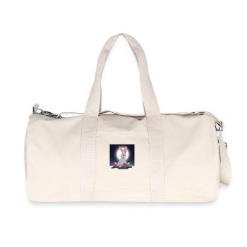 Hasenglück – Ostern Pur - Recycelte Canvas-Sporttasche von Stanley/Stella - Naturweiß - Vorne