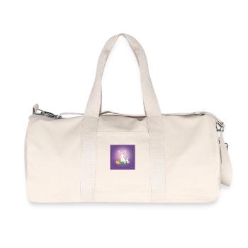 Glückliche Osterhasen Familie - Recycelte Canvas-Sporttasche von Stanley/Stella - Naturweiß - Vorne