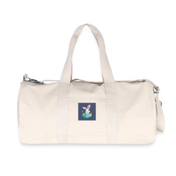 Fluffy Osterträume - Recycelte Canvas-Sporttasche von Stanley/Stella - Naturweiß - Vorne
