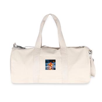 Orchidee - Recycelte Canvas-Sporttasche von Stanley/Stella - Naturweiß - Vorne