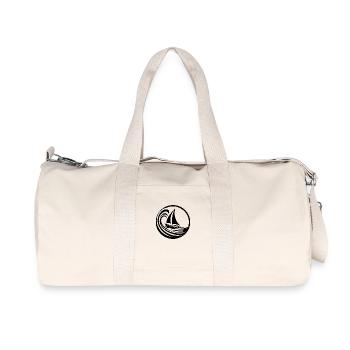 When life makes waves, just keep sailing - Recycled Canvas Sports Bag by Stanley/Stella - natural - Front