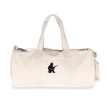 Monkey with machine gun - Recycled Canvas Sports Bag by Stanley/Stella - natural - Front