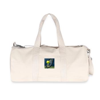 Sports - Tennis, raquette et balle - Sac de sport en toile recyclée Stanley/Stella - blanc naturel - Devant