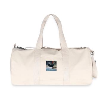 Sports - Hockey sur glace - Sac de sport en toile recyclée Stanley/Stella - blanc naturel - Devant