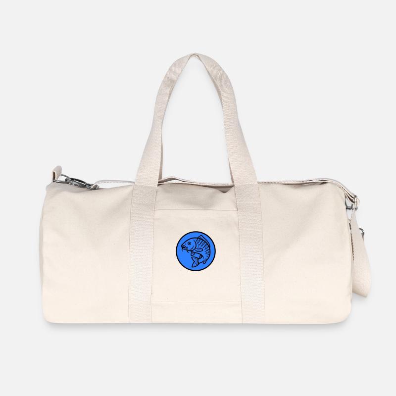 Karpfen Fisch - Recycelte Canvas-Sporttasche von Stanley/Stella - Naturweiß