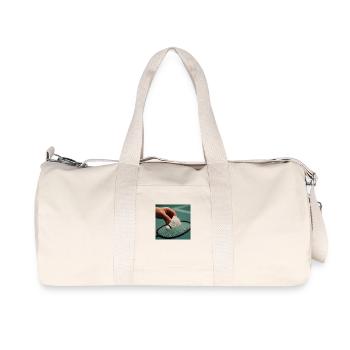 Sportarten - Badminton - Recycelte Canvas-Sporttasche von Stanley/Stella - Naturweiß - Vorne