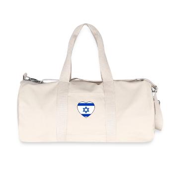 Heart of Israel - Recycled Canvas Sports Bag by Stanley/Stella - natural - Front