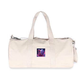 Hypersurréalisme - Sac de sport en toile recyclée Stanley/Stella - blanc naturel - Devant