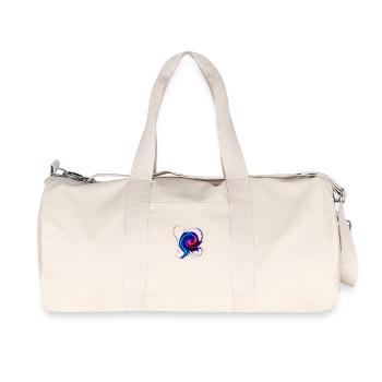 Cosmic Flow – eine Sammlung von lebendigen, galaktischen - Recycelte Canvas-Sporttasche von Stanley/Stella - Naturweiß - Vorne