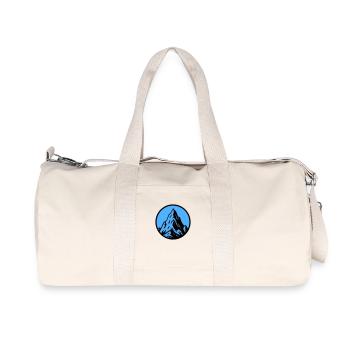 Mountain Icon Mountain Mountains - Recycled Canvas Sports Bag by Stanley/Stella - natural - Front