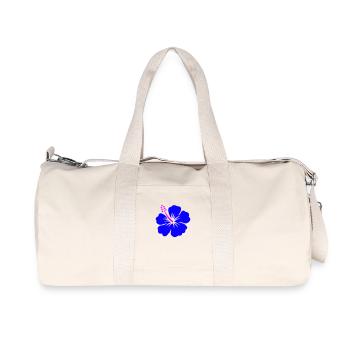 Hibiskus - Recycelte Canvas-Sporttasche von Stanley/Stella - Naturweiß - Vorne
