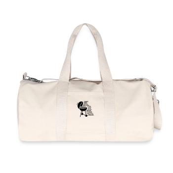 kein richtiges grillen - Recycelte Canvas-Sporttasche von Stanley/Stella - Naturweiß - Vorne