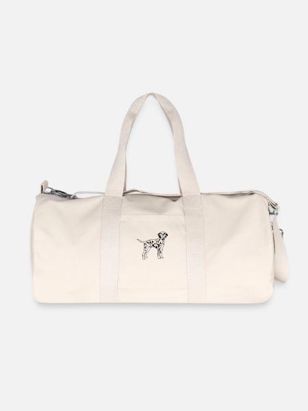 Dalmatian de - Recycelte Canvas-Sporttasche von Stanley/Stella - Naturweiß