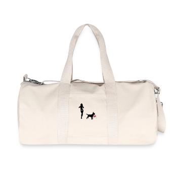hund - Recycled Canvas Sports Bag by Stanley/Stella - natural - Front