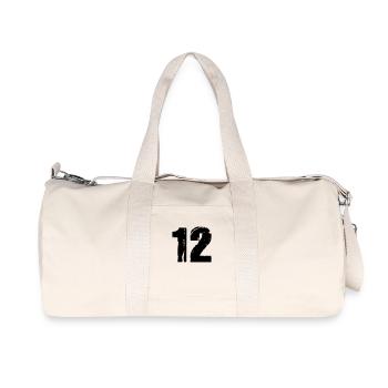 12 - Recycelte Canvas-Sporttasche von Stanley/Stella - Naturweiß - Vorne