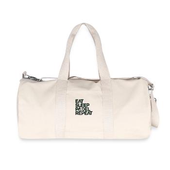 Eat sleep padel repeat 1 - Recycelte Canvas-Sporttasche von Stanley/Stella - Naturweiß - Vorne