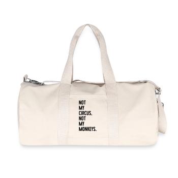 Not my circus, not my monkeys - Recycelte Canvas-Sporttasche von Stanley/Stella - Naturweiß - Vorne
