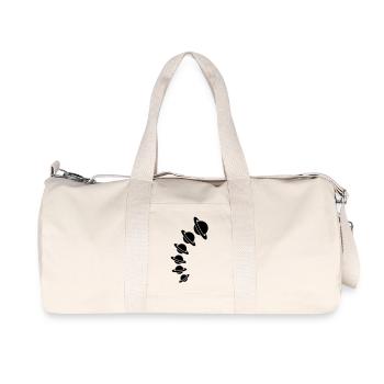 saturn_design - Recycelte Canvas-Sporttasche von Stanley/Stella - Naturweiß - Vorne