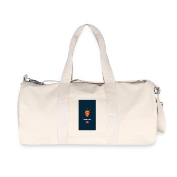 Cas de téléphone de passeport norvégien - Sac de sport en toile recyclée Stanley/Stella - blanc naturel - Devant