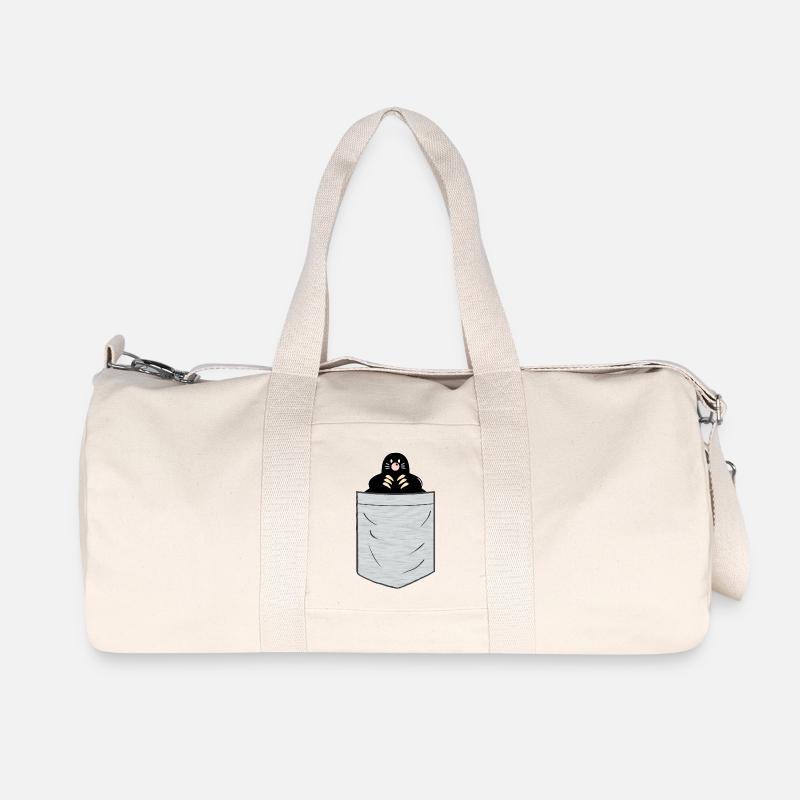 Maulwurf Brusttasche - Recycelte Canvas-Sporttasche von Stanley/Stella - Naturweiß