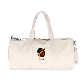 Barbecue au feu pour hommes - Sac de sport en toile recyclée Stanley/Stella - blanc naturel - Devant