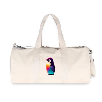 Pinguin - Recycelte Canvas-Sporttasche von Stanley/Stella - Naturweiß - Vorne
