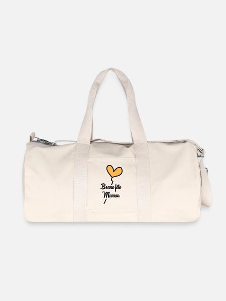 MAMAN. FÊTE DES MÈRES. BONNE FÊTE MAMAN - Sac de sport en toile recyclée Stanley/Stella - blanc naturel