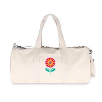 Süße bunte Blume - Recycelte Canvas-Sporttasche von Stanley/Stella - Naturweiß - Vorne