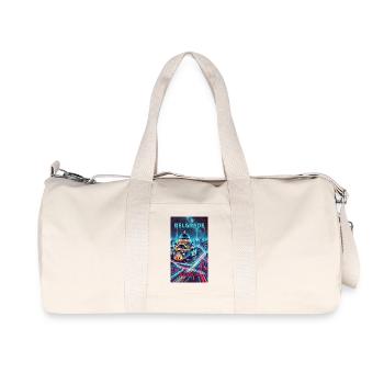 Belgrad Serbien Skyline Design - Recycelte Canvas-Sporttasche von Stanley/Stella - Naturweiß - Vorne