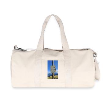 Be careful not to cross the ropes! - Recycled Canvas Sports Bag by Stanley/Stella - natural - Front