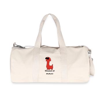 Mondkalb Außerirdisch cool - Recycelte Canvas-Sporttasche von Stanley/Stella - Naturweiß - Vorne