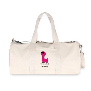 Pinky Außerirdisch cool - Recycelte Canvas-Sporttasche von Stanley/Stella - Naturweiß - Vorne