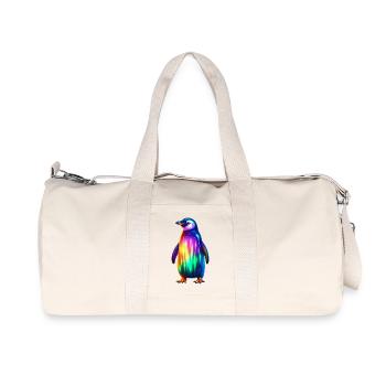 Penguin - Recycled Canvas Sports Bag by Stanley/Stella - natural - Front