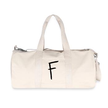 Buchstaben F - Recycelte Canvas-Sporttasche von Stanley/Stella - Naturweiß - Vorne