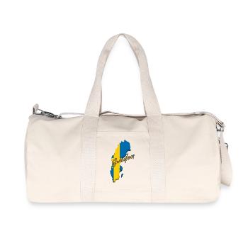 Drapeau de la Suède, fierté suédoise - Sac de sport en toile recyclée Stanley/Stella - blanc naturel - Devant