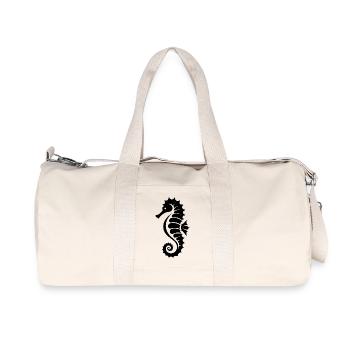 Mignon petit hippocampe - Sac de sport en toile recyclée Stanley/Stella - blanc naturel - Devant