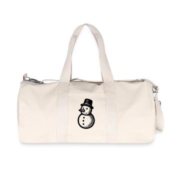 Bonhomme de neige - Sac de sport en toile recyclée Stanley/Stella - blanc naturel - Devant