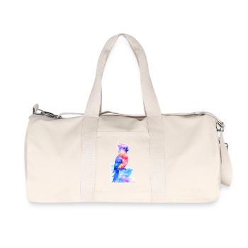 Cacatoès fantaisie coloré - Sac de sport en toile recyclée Stanley/Stella - blanc naturel - Devant
